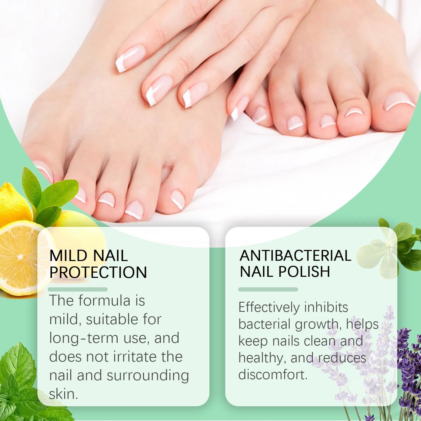 30ml bottle of gentle nail nursing solution for daily cleaning