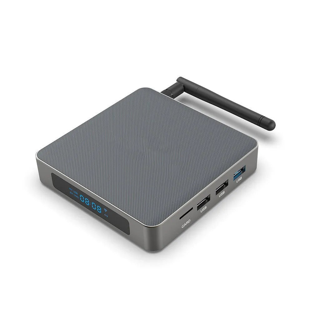 Android TV set-top box with 8K resolution support and Bluetooth connectivity