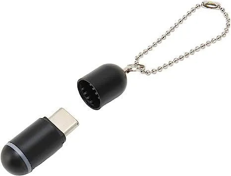 Black capsule infrared remote control adapter for smartphones with three interface options