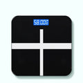 Electronic bathroom scale with USB rechargeable battery in cross black, rose red, and white colour options