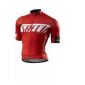 Summer men's mountain bike jersey suit in front view with gel breathing pad, available in 7 colours