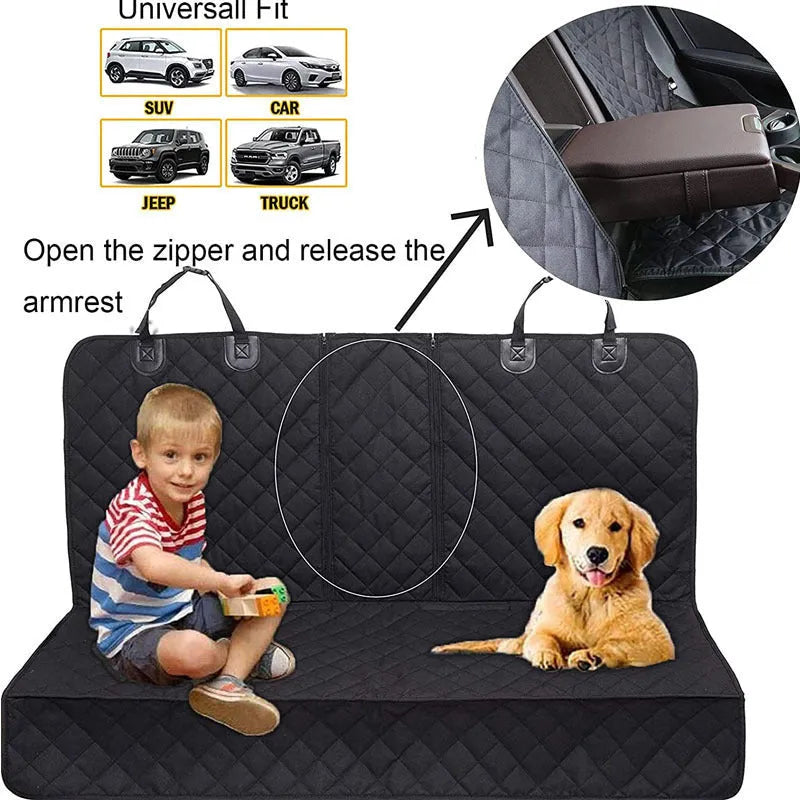 Black cloth car rear seat load pad water and dirt resistant for Volkswagen currency