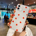 Clear TPU phone case with UV printed love pattern for iPhone 15 Pro Max