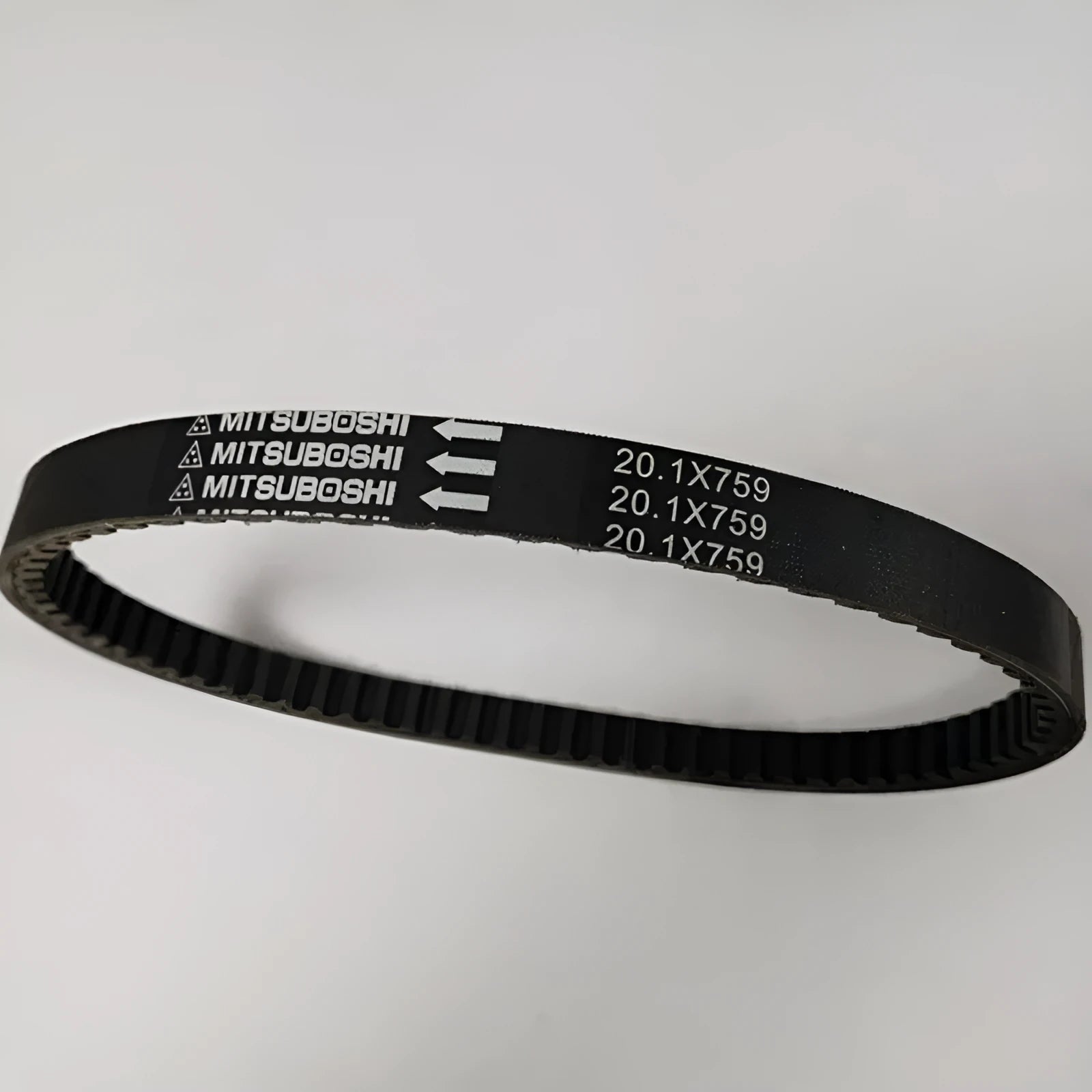Black drive belt replacement for Guangyang Jinli GP110 and Fengli VP110 pedal motorcycles