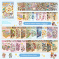 Yilan landscape sticker miniature scene book with 20 animal shop scene pieces for 3D collage assembly