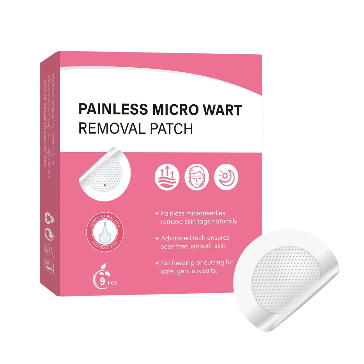 Pack of 9 refreshing cleansing adhesive bandages for body skin care