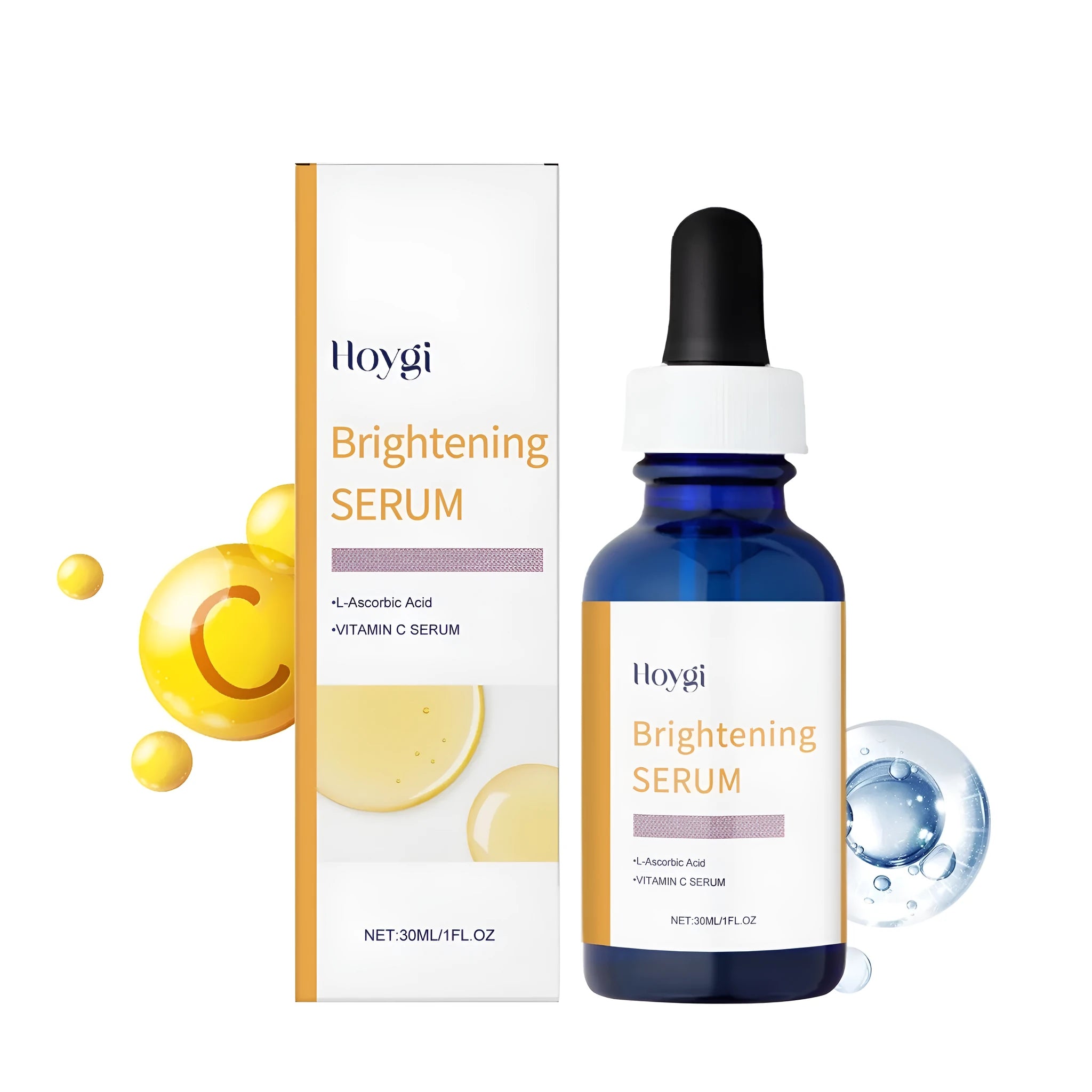 30ml bottle of clear Vitamin C Solution essence for facial skincare.