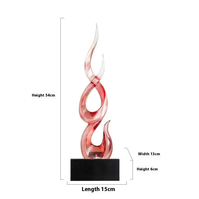 Festival high-rise decoration craft in plastic resin with modern simple style