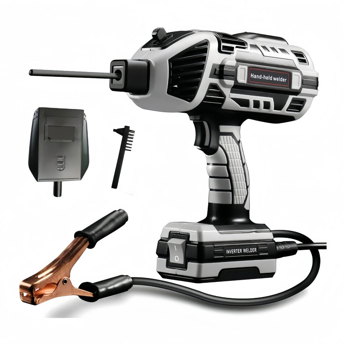Portable handheld AC welding machine 24 x 23 x 8cm for carbon steel stainless steel copper