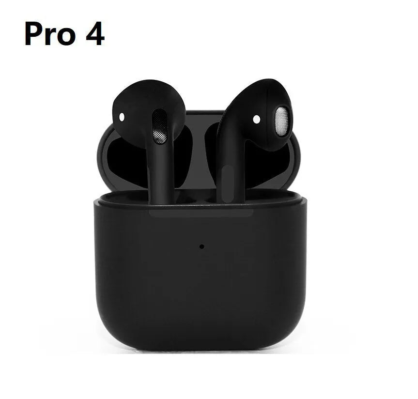 Sports Pro4 wireless Bluetooth headset in Pro4 Black colour showing in-ear sports design
