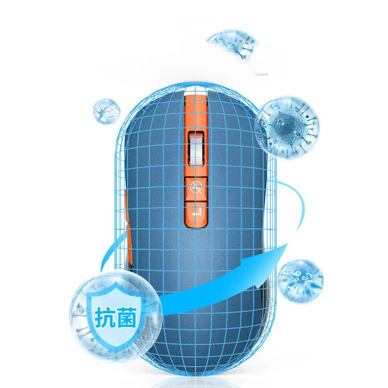 IFLYTEK voice translation wireless gaming mouse with mute button on a desk