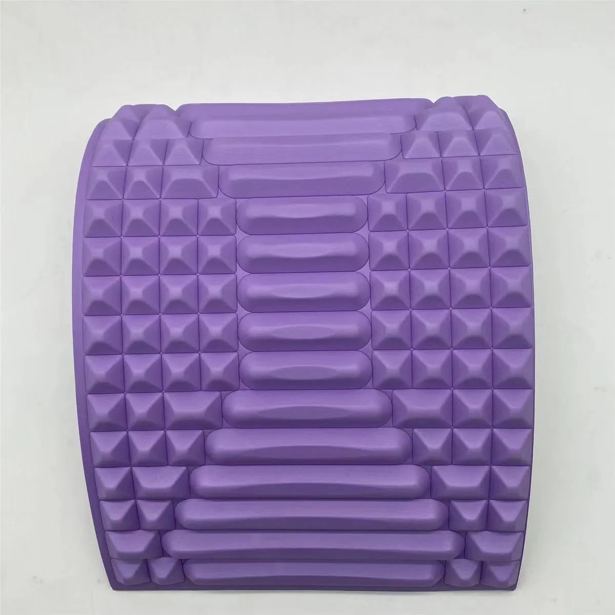 Blue back stretcher pillow for lumbar support with acupressure massage function