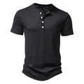 Men's casual solid colour slim-fit short sleeve t-shirt in polyester, colour option shown