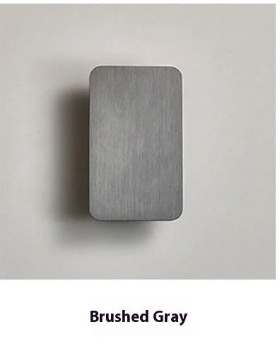 Minimalist Nordic LED wall lamp in black gold coffee or grey finish with warm neutral or white light option