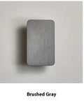 Minimalist Nordic LED wall lamp in black gold coffee or grey finish with warm neutral or white light option