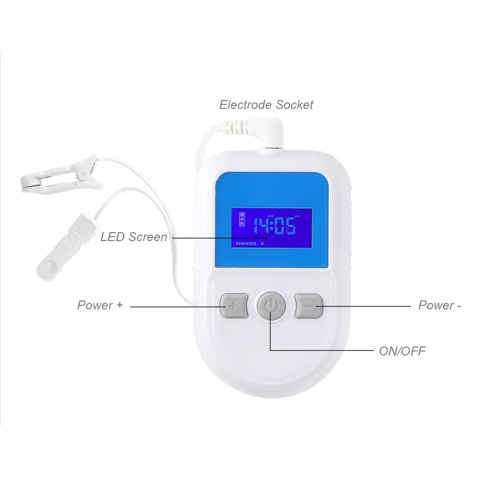 White HSM04 low frequency pulse therapy instrument measuring 180mm x 115mm x 70mm