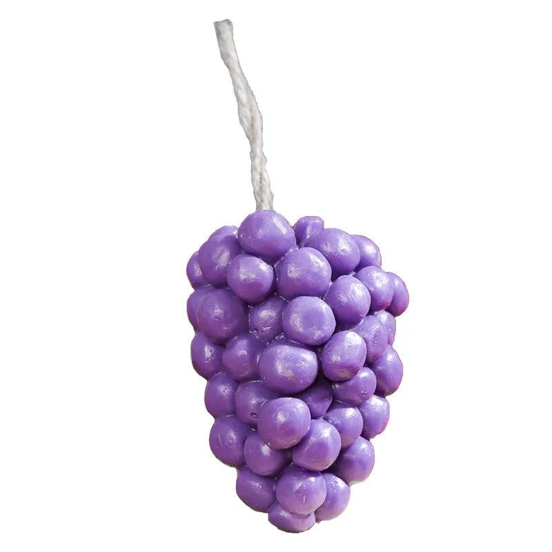 Purple and green grape handmade soap bars weighing 80 grams