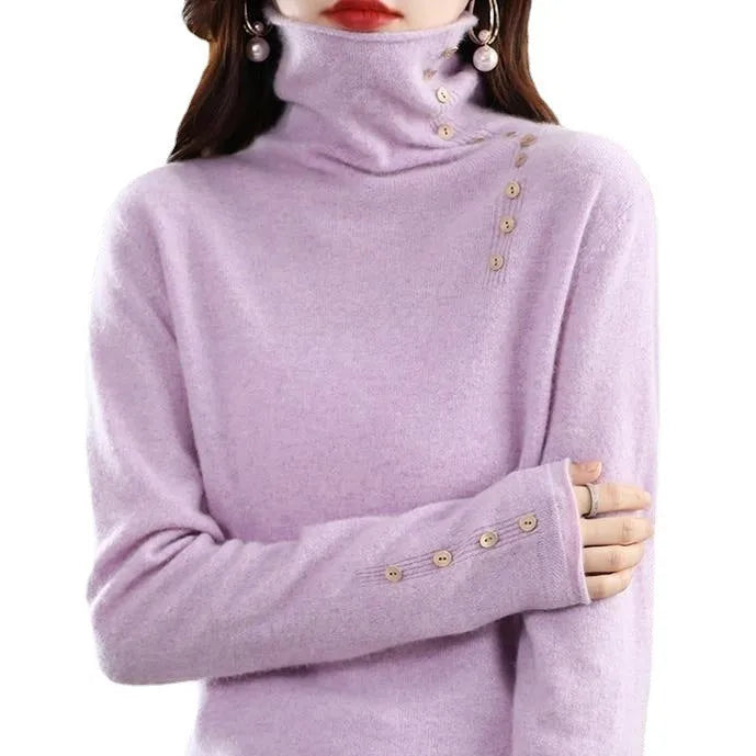 Core-spun yarn knitted bottoming shirt in watermelon red colour with 3D pattern texture