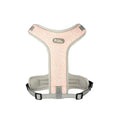 Nylon dog chest strap vest style harness in pink marble colour for small to large dogs