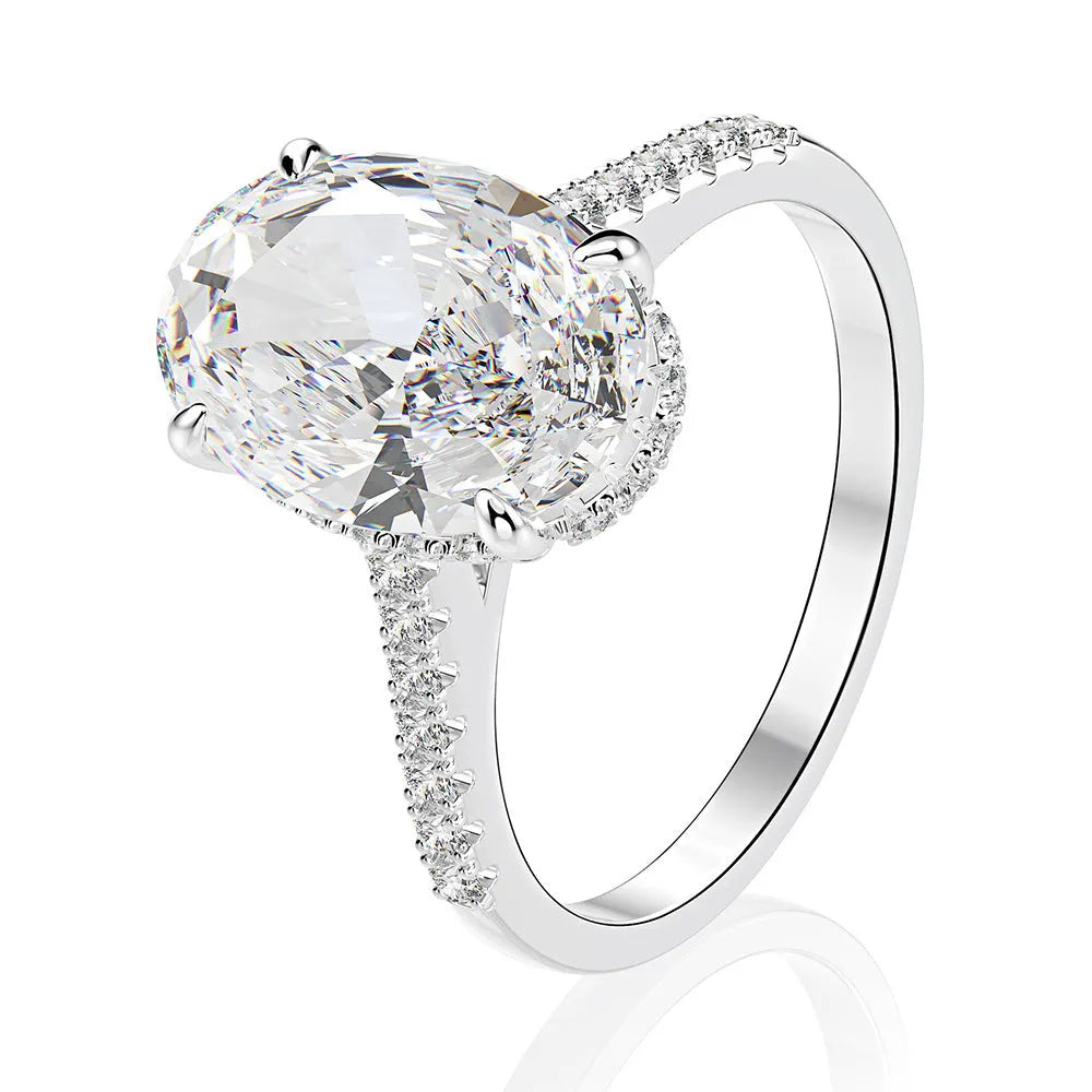 925 silver couple hipster suit ring with geometry design and zircon in rose gold