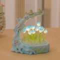 Creative desktop resin tulip night light DIY material package 10cm flower shape modern simplicity six colour options