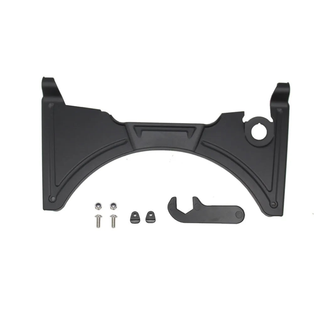 Black motorcycle cockpit fairing panel for BMW R1250GS and compatible R1200GS models