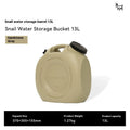 Green collapsible PP water storage tank with carry handle in 13L and 18L sizes.