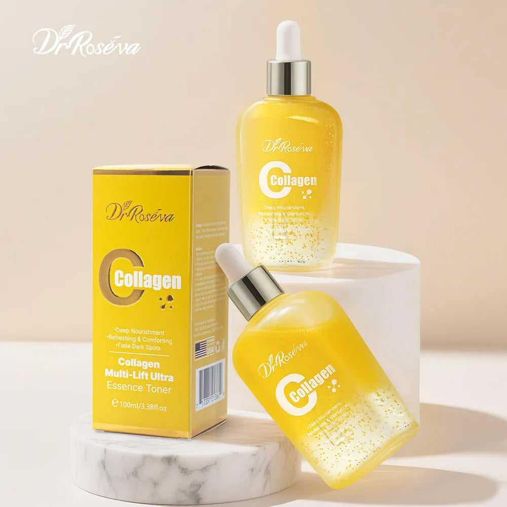 DR.ROSEVA Face Collagen Multi-Lift Ultra Toner 228g bottle with anti-ageing and whitening benefits