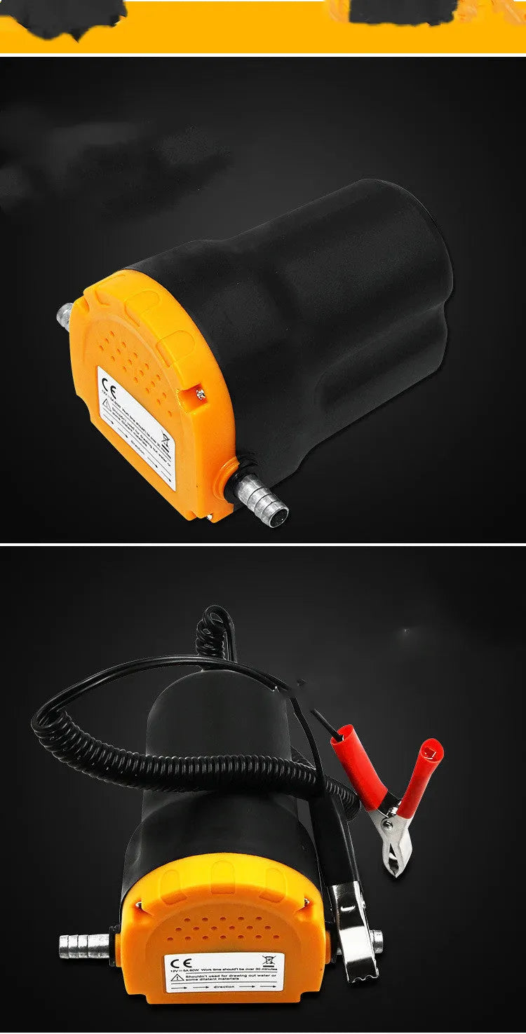 DC 12V 24V electric oil pump 128x85x81mm for diesel fuel transfer with red and black wires