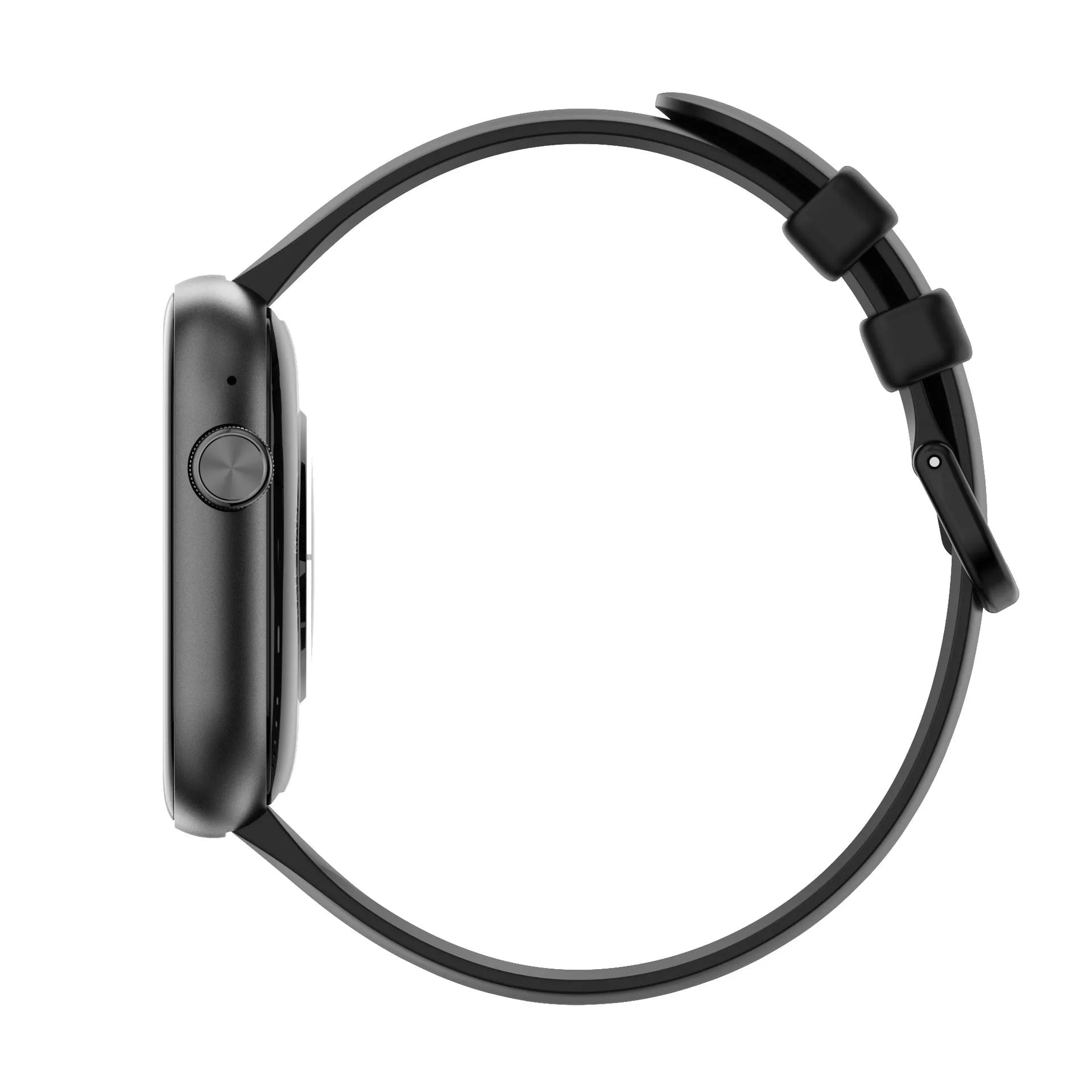 P89 smart watch with full screen touch display and Bluetooth calling in black glue colour