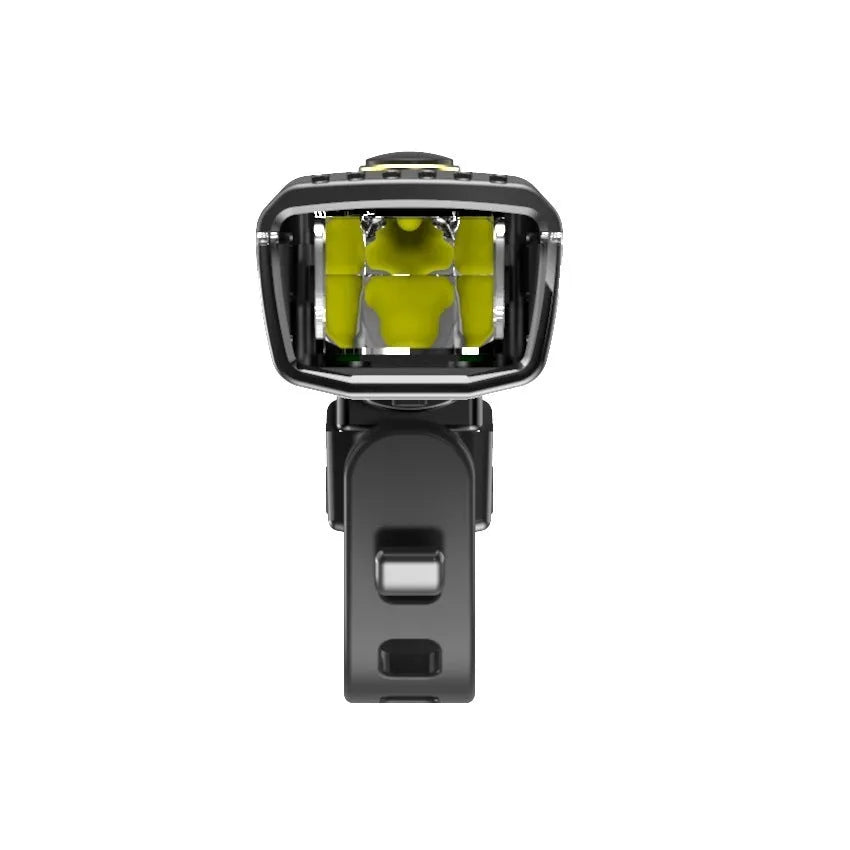 LED bike lights set black colour with front and rear lights USB rechargeable 1500 mAh battery