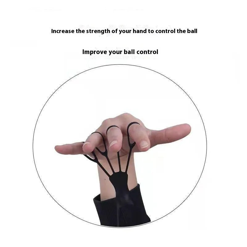 Black and orange shooting brace for basketball finger training and three-point shooting practice