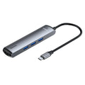 Dark grey Type-C docking station with mechanical eye design compatible with Apple MacBook and iPhone