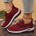 Women's casual sports mesh shoes low top lace up non-slip rubber sole SA07 black pink purple red sizes 36-42