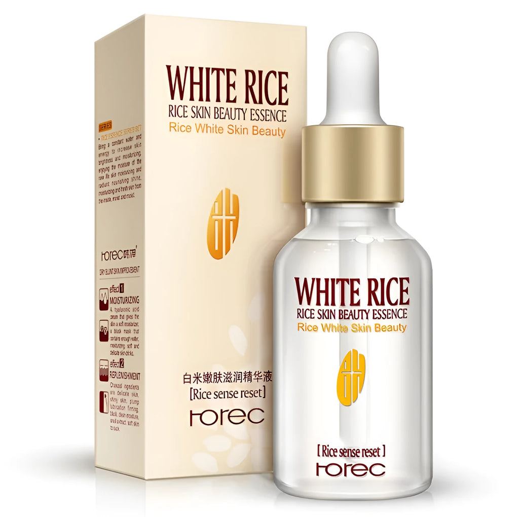 White Rice Whitening Serum Face Moisturizing Cream 15ml tube for anti-aging and acne care
