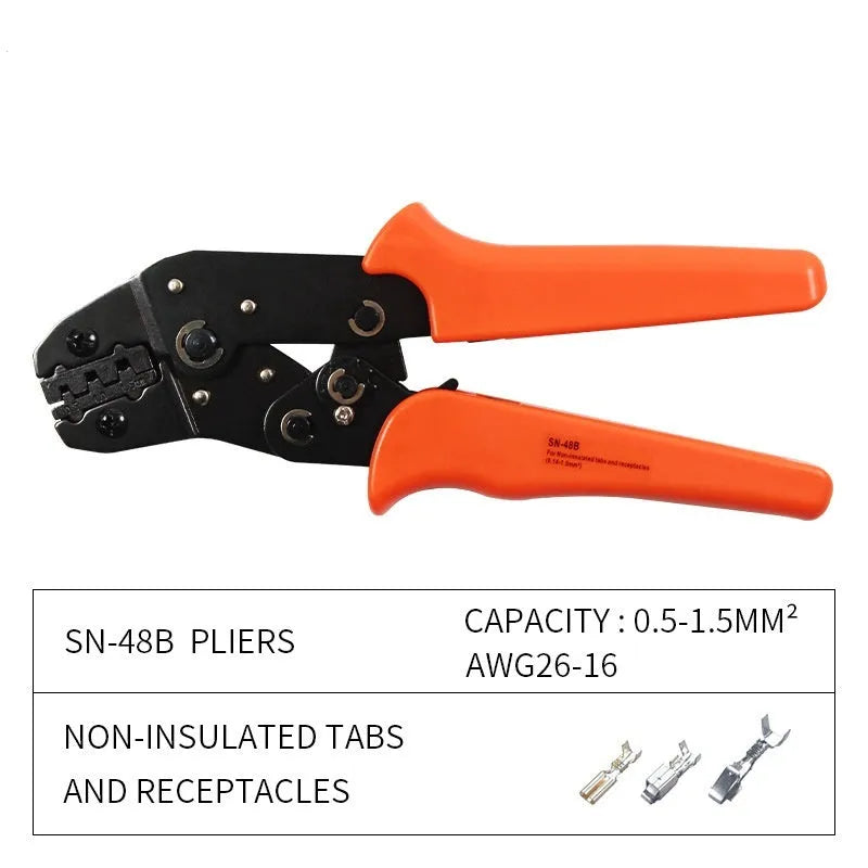 SN-48B portable multi-wrench jaw terminal crimping pliers combination set with high carbon steel construction
