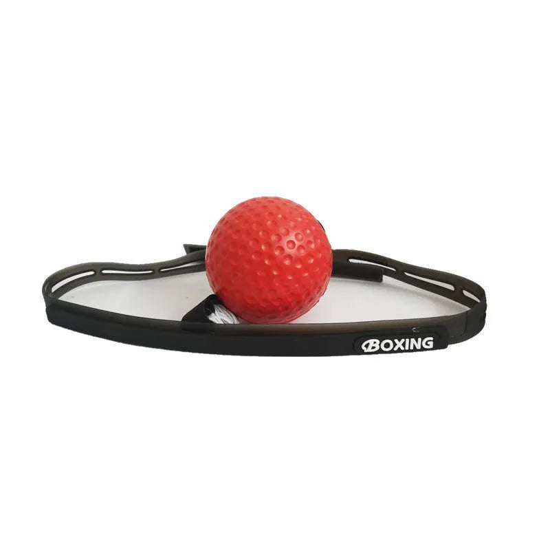 Silicone headband boxing ball with red PU foam ball for fitness and self-defence training