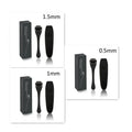 Frosted black titanium alloy beard roller micromedle tool for facial hair growth