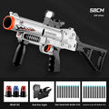 Three-series grenade launcher soft bullet gun plastic toy for boys in shark sand colour