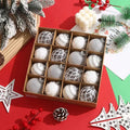 6cm handmade plastic Christmas bauble in red, pink, silver, green, champagne, white, or sky blue for tree decor