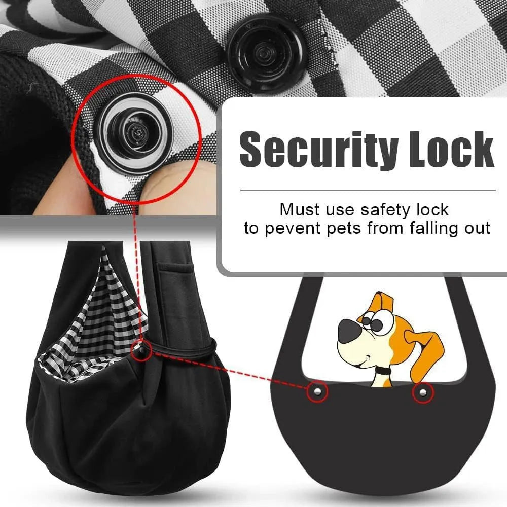 Crossbody folding flannel pet bag in gray, 20L capacity, with breathable fabric and shoulder strap