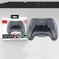 Transparent grey plastic hard storage case for game controllers
