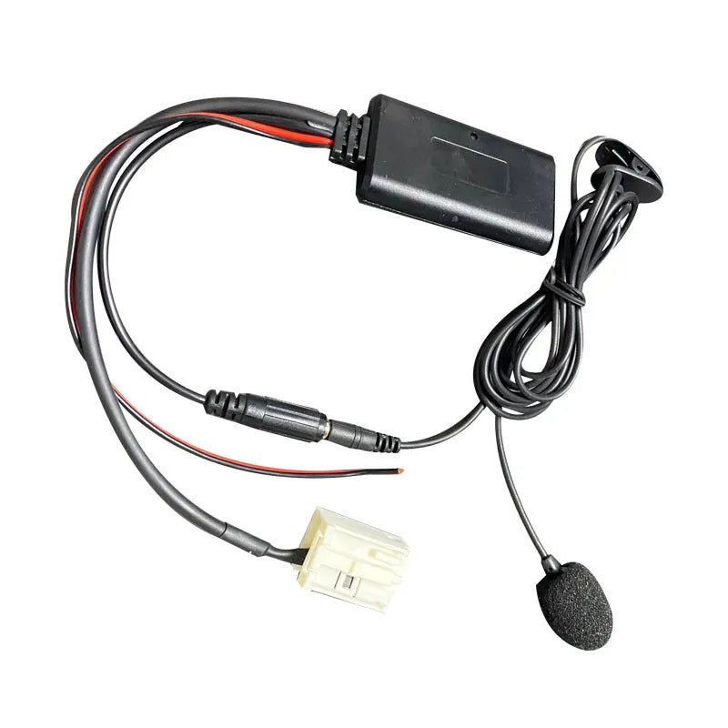 Car Bluetooth adapter cable and external microphone for Peugeot and Citroen RD4 stereo systems