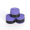 PU frosted non-slip racket grip tape in blue, black, white, red, purple, and yellow for badminton, tennis, and fishing rods.