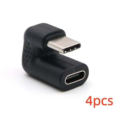 Plastic male to female adapter extension cable with U-bend design and 4 adapter pieces
