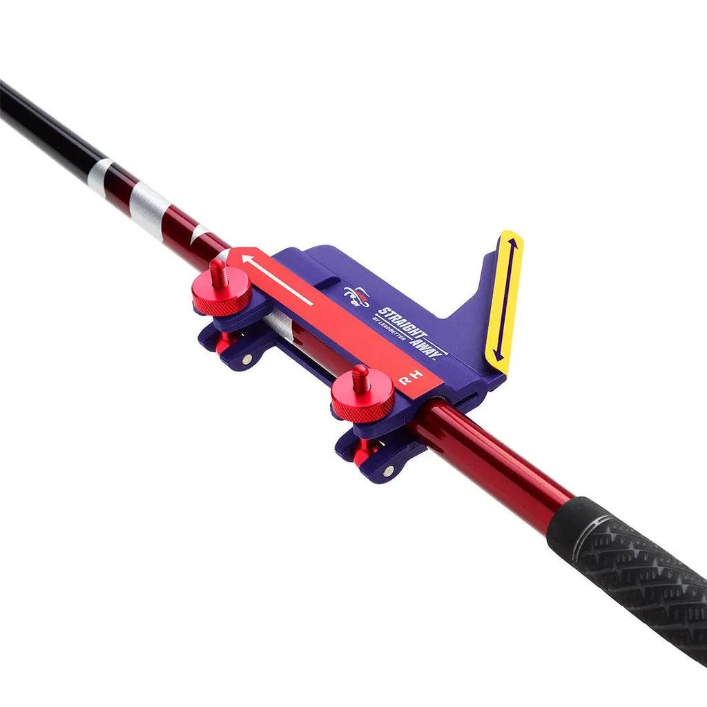 Plastic golf swing plane training simulator with colour options