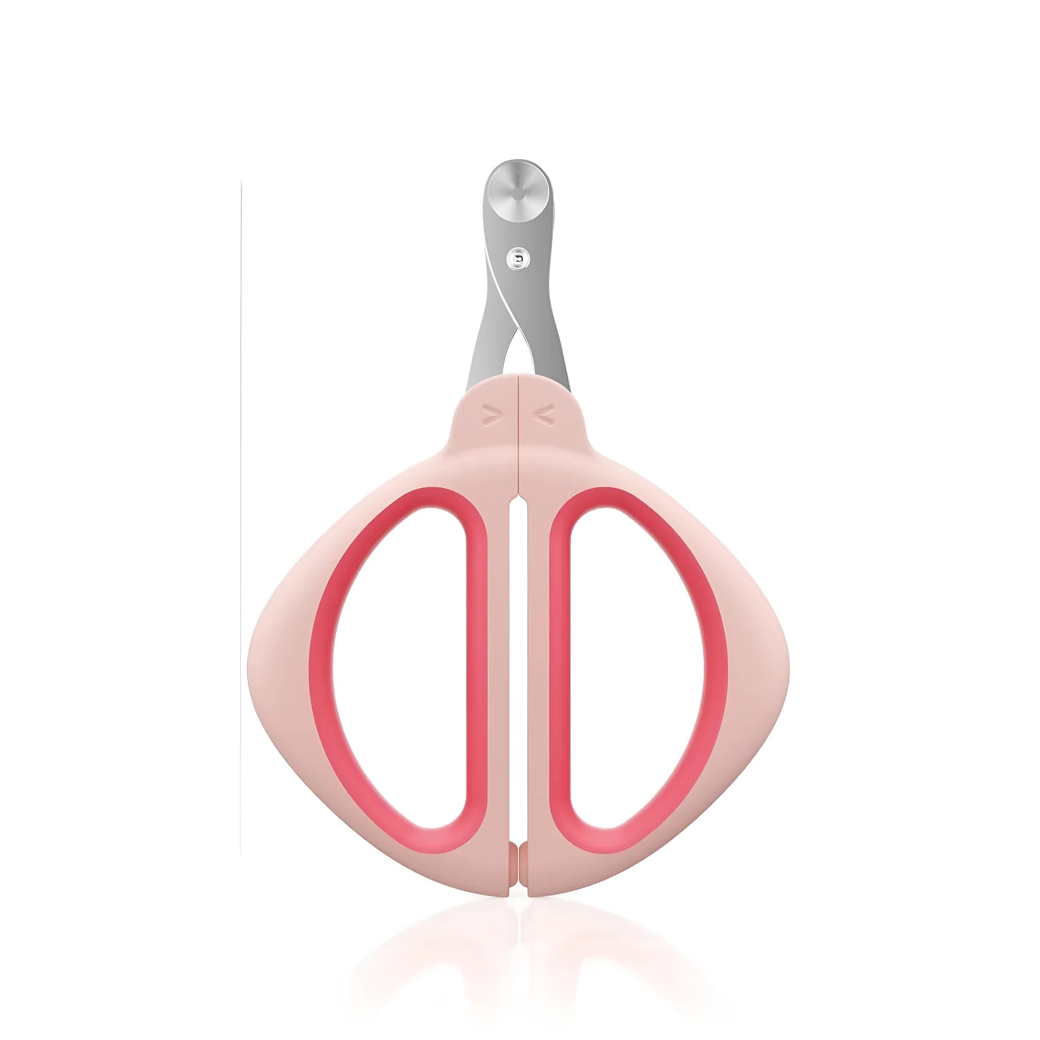 Blue cat nail clipper with positioning hole guide and ergonomic handle