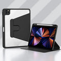 Swivel tablet holster with pen tray cover in faux leather for iPad Pro, Air, Mini and iPad 10.2-inch models