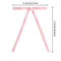 Velvet ribbon Christmas tree strap pendant decoration in pink, measuring 13x18x1cm