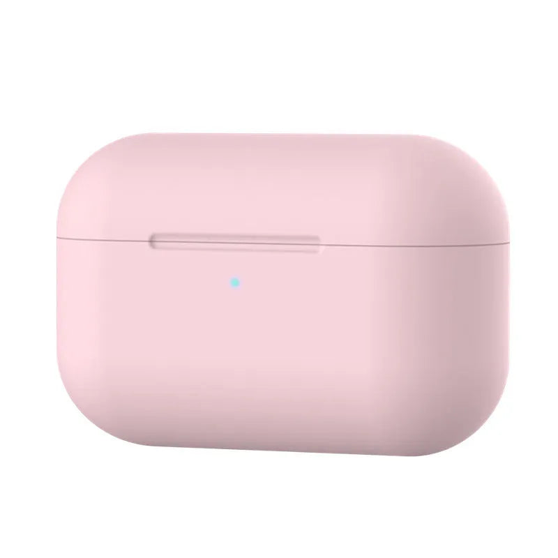 Soft silicone protective cover for AirPods Pro wireless headphones shown in multiple colour options.